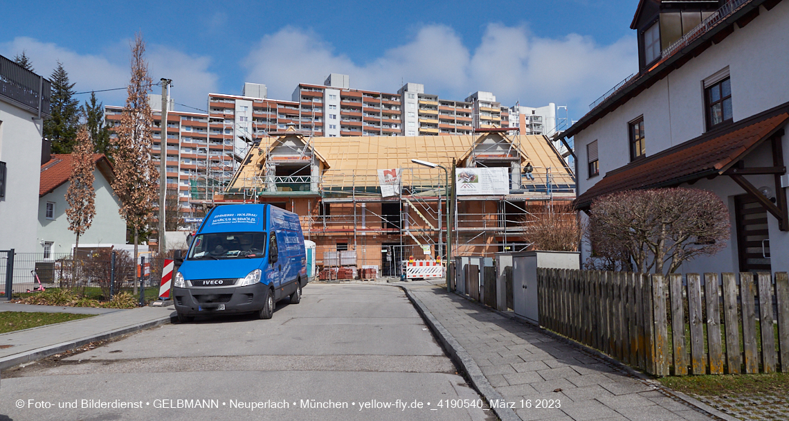 16.03.2023 - Baustelle Ottweiler Straße in Neuperlach